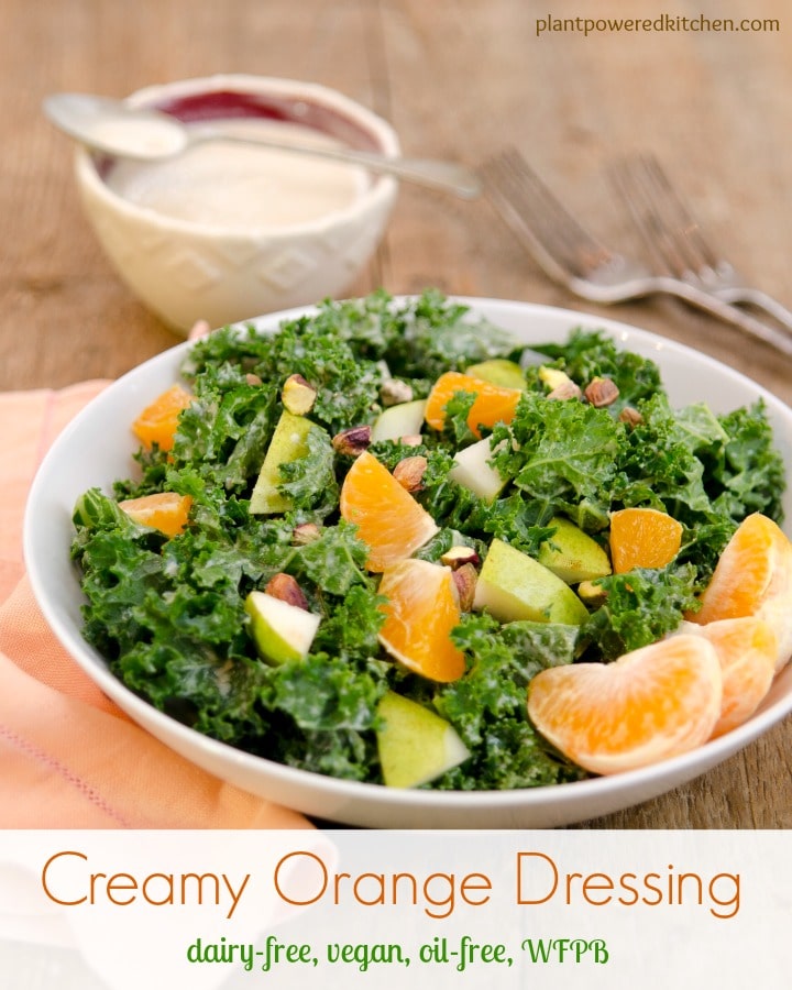 Creamy Orange Salad Dressing (dairy-free, vegan, oil-free) - Plant ...