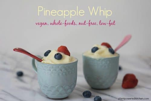Homemade Pineapple Whip (vegan, sugar-free, dairy-free)